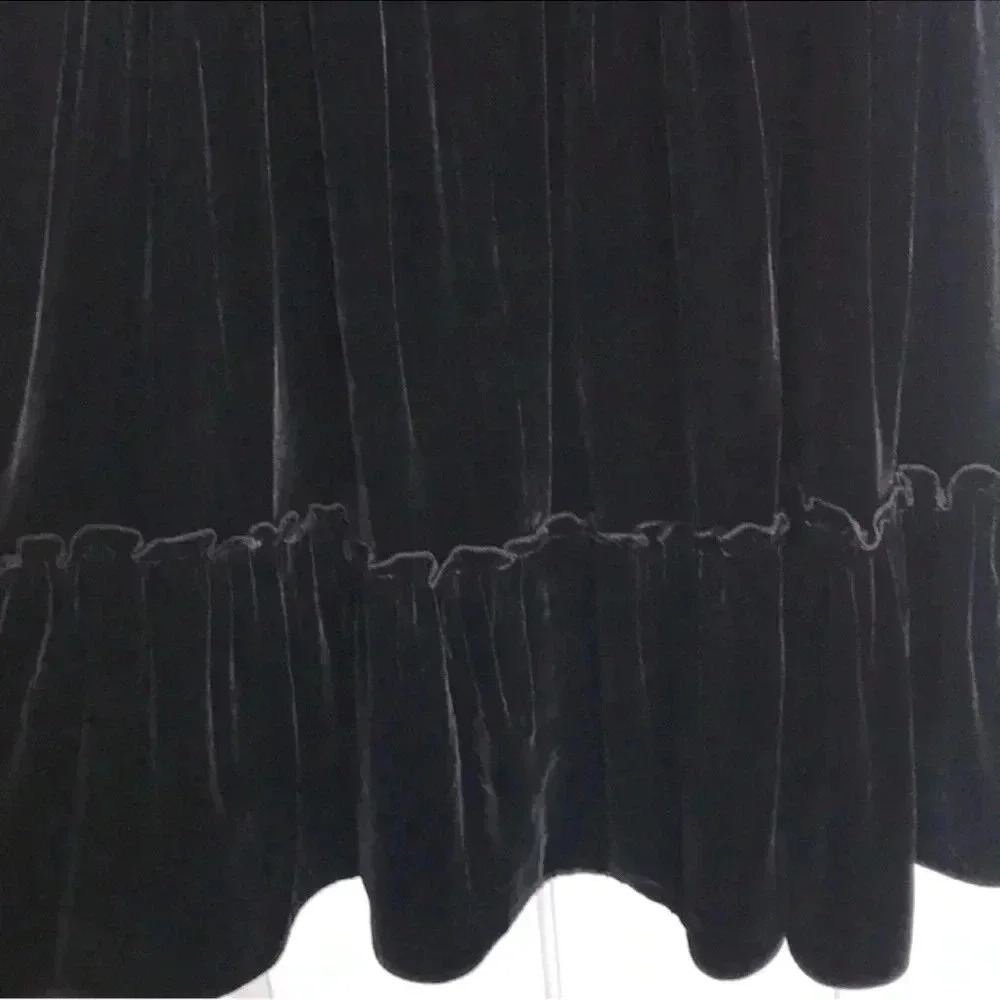 KATE SPADE CHIC ROMANTIC BLACK VELVET DRESS- SEMI FORMAL - Picture 10 of 11